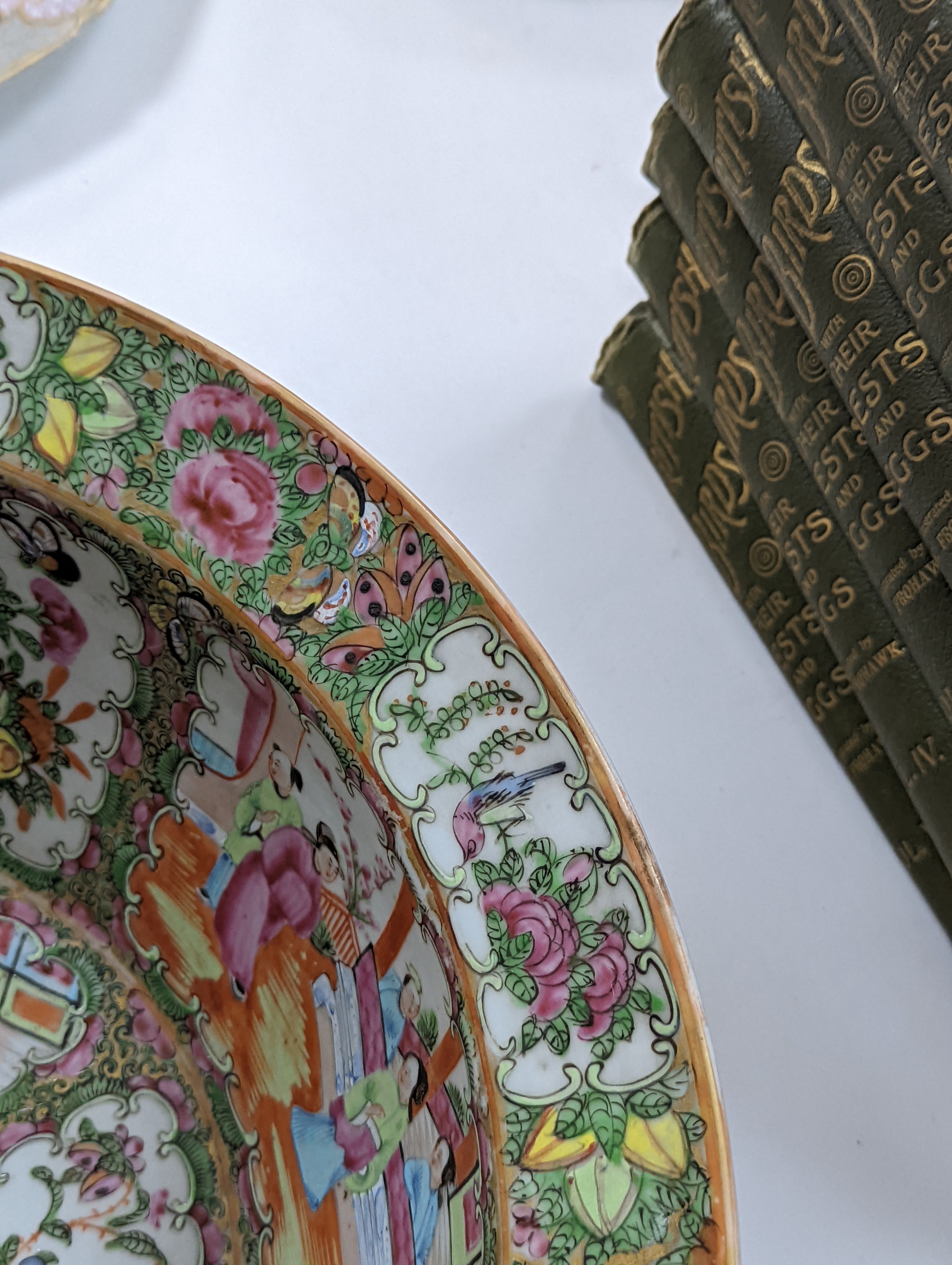 A 19th century Chinese famille rose water bottle with cover and basin, water bottle and cover 39 cms high.